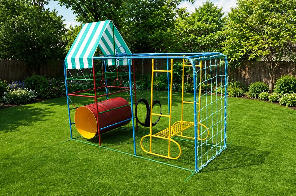 junior jungle gym with see saw