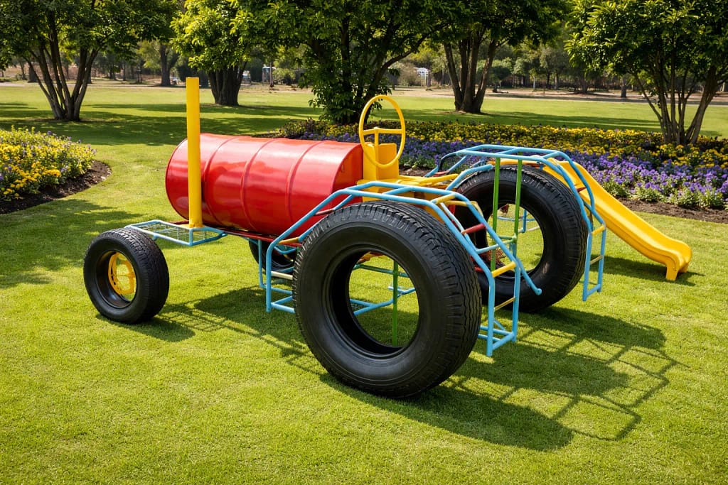 tractor jungle gym