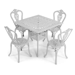 4 Seater Victoria with 90cm Square Elizabeth Table