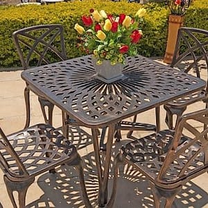 4 seater small rainbow (without armrest), 85cm king diamond table