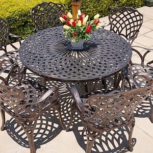6 seater king diamond, 125cm king diamond table (round)