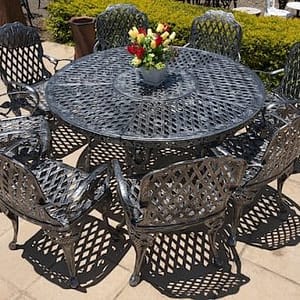 8 seater king grape, 155cm king grape table (round)