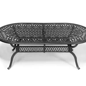 elizabeth table 214cm x 110cm (oval)