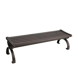park bench (no backrest)