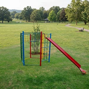 hexagon slide jungle gym