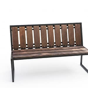 Garden Bench Black