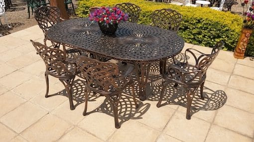 6 seater king diamond, 185cm x 100cm king diamond table (oval)