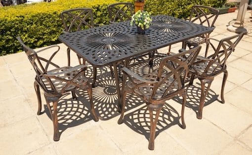 6 seater small rainbow, 157cm x 85cm king diamond table (rectangle)