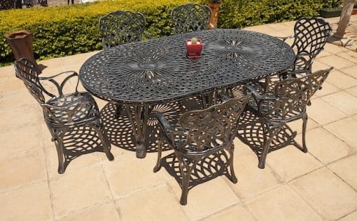 6 seater king diamond, 185cm x 100cm king diamond table (oval)