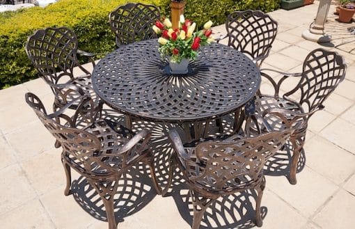 6 seater king diamond, 125cm king diamond table (round)